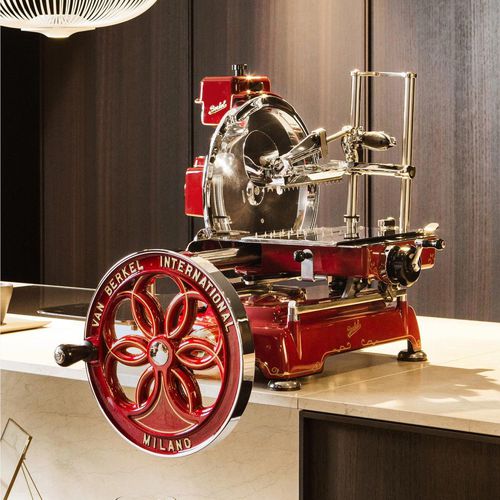 Lebensmittel-Schneidemaschine / für Fleisch- und Wurstwaren - FLYWHEEL B114 RED - Berkel - manuell / Profi / Rundmesser