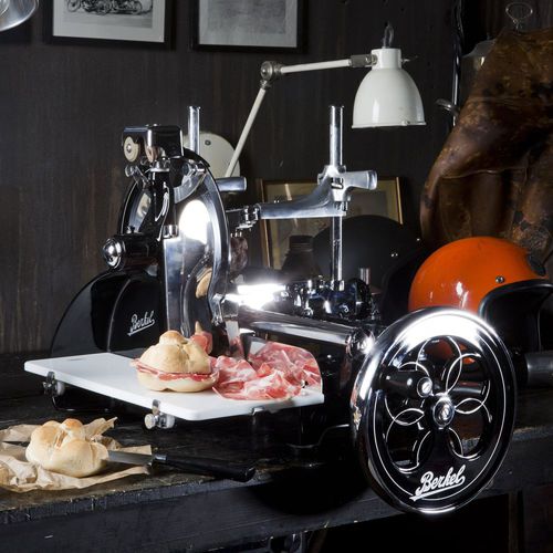 Lebensmittel-Schneidemaschine / Fleisch - FLYWHEEL P15 BLACK - Berkel - manuell / Profi / Rundmesser
