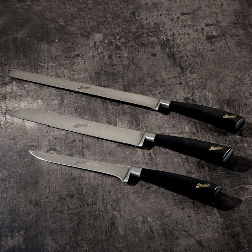 Küchenmesser mit Harzgriff - ELEGANCE SET OF 3 BLACK - Berkel - mit Edelstahlklinge