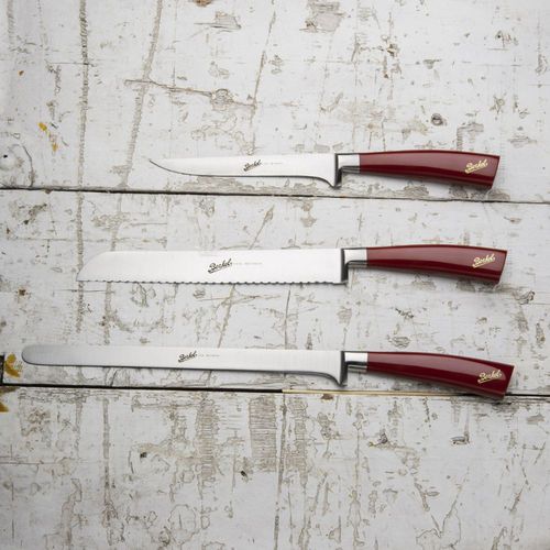 Küchenmesser mit Harzgriff - ELEGANCE SET OF 3 RED - Berkel - mit Edelstahlklinge