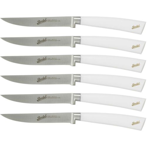 Steakmesser mit Harzgriff - ELEGANCE SET OF 6 WHITE - Berkel - mit Edelstahlklinge