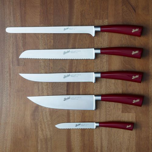 Chefmesser mit Harzgriff - ELEGANCE SET OF 5 RED - Berkel - mit Edelstahlklinge