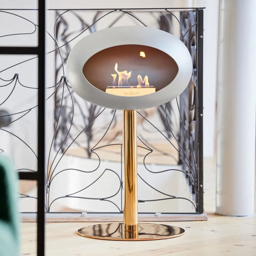 Bioethanol-Kamin - Steel Low - Le Feu - bodenstehend / Einseitig / offene Feuerstelle