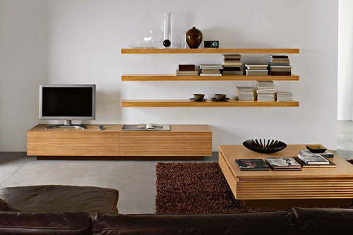 Modernes Fernsehmöbel - CENTURY DAY NATURAL - BAMAX - Holz