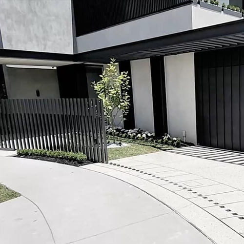 Stabzaun - VERSENKBARES TOR - Fancy Fence - Glasplatten / Platten / Platten