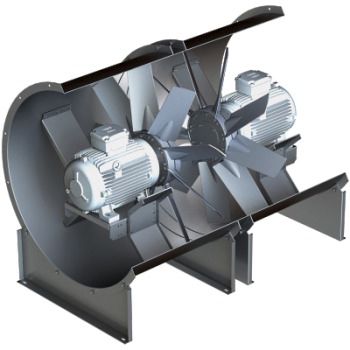 Axialventilator - AXUS CONTRA-ROTATING  - AREM - schrägverzahnt / für professionellen Gebrauch / für den Innenraum