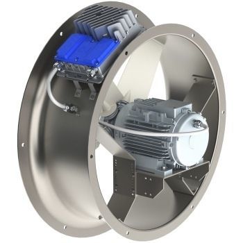 Schrägverzahnter Ventilator - AXUS EC DEPORTED  - AREM - für professionellen Gebrauch / für den Innenraum / galvanisiertem Stahl