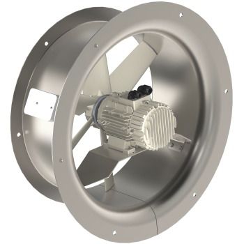 Schrägverzahnter Ventilator - AXUS EC INTEGRATED  - AREM - für professionellen Gebrauch / für den Innenraum / galvanisiertem Stahl