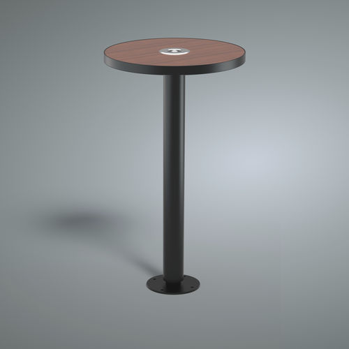 Moderner Stehtisch - MESA - Sarragala - aus lackiertem Metall / Edelstahl / HPL