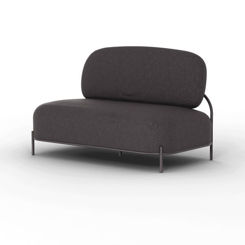 Sofa / minimalistisches Design - Yoko - Mirplay Objektmöbel - Stoff / grau / beige