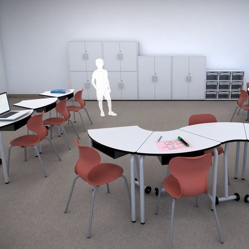 Moderner Stuhl - Mia Basic - Mirplay School - für den Innenraum / Polypropylen / Gestell aus Metall