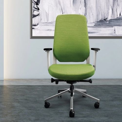 Moderner Chefsessel - SHELL - Gierre Sedute - Leder / Stoff / Metall