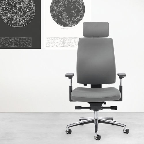 Moderner Bürostuhl - ALBATROSS 24H - Gierre Sedute - für den Innenraum / Leder / Stoff
