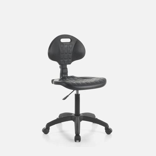 Moderner Bürohocker - CIRCE - Gierre Sedute - Leder / Stoff / Gestell aus Metall