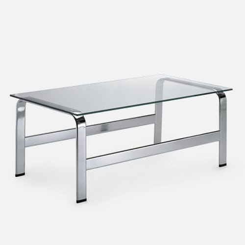 Moderner Tisch - 909 - Gierre Sedute - Glas / Metall / Gestell aus Metall