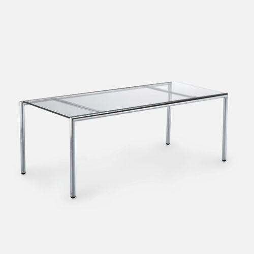 Moderner Tisch - 814 - Gierre Sedute - Glas / Metall / Gestell aus Metall