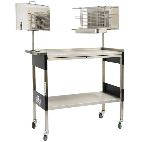 Wagen für Barbecue - T1/T2 - Bolzer - Edelstahl