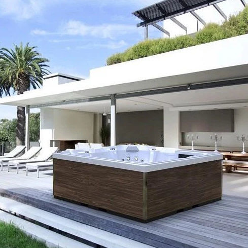 Whirlpool zum Aufstellen - Celeste - Catalina Spas - quadratisch / Sechssitzer / Aluminium