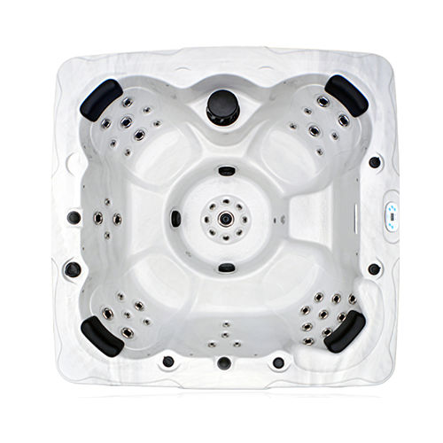 Whirlpool zum Aufstellen - CS-7 - Catalina Spas - quadratisch / 7 Plätze / Holz