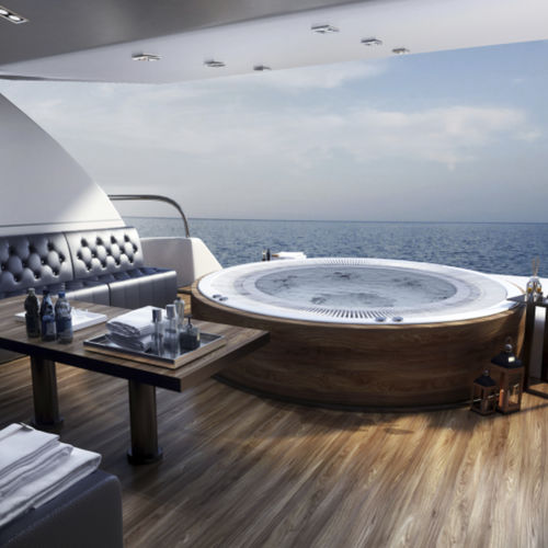 Einbau-Whirlpool - Victoria - Catalina Spas - zum Aufstellen / rund / Fünfsitzer