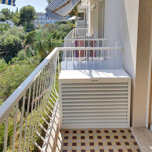 Aluminium-Klimaanlagenabdeckung - GAMME ALU S - DECOCLIM - S / für Außenbereich / bodenstehend