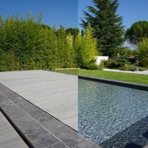 Verstellbarer Schwimmbeckenboden / aus Edelstahl 316L - ELEVATE - ELEVATE - Holz / Keramik / Stein