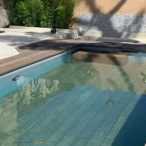 Verstellbarer Boden / für Mini-Schwimmbäder - 10M2 - ELEVATE - aus Edelstahl 316L / Holz / Keramik