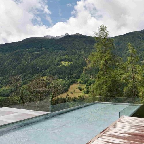 Verstellbarer Schwimmbeckenboden / nach Maß - ELEVATE - aus Edelstahl 316L / Holz / Keramik