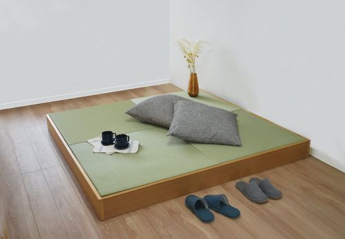 Tatami-Bett - OASIS - Kitsutaka Co., Ltd. - Doppelbett / modern / Kopfteil