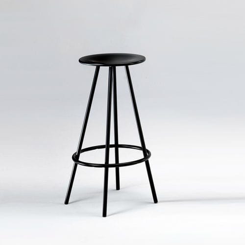 Moderner Hocker - ICON M399 - Emme Italia srl - Buche / Gestell aus Stahl / rund