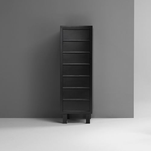 Hohe Kommode - ICON SETTIMANALE - Emme Italia srl - modern / Stahl / mit Schublade