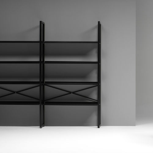 Modul-Bücherregal - Q30B - Emme Italia srl - modern / Stahl / weiß