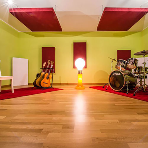 Hängende Schallschluckplatte - AKUTRAP - Oudimmo Acoustic Design - für Wand / für Decke / Stoff
