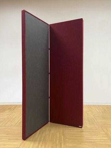 Schallschluckplatte für Raumteiler - AKUTRAP GOBO - Oudimmo Acoustic Design - Stoff / rechteckig / weiß