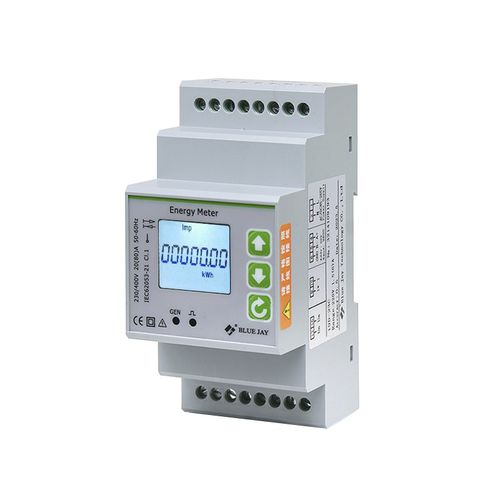 Energiezähler für DIN-Schiene - DEM‑3M1C - Chongqing Blue Jay Technology Co.,Ltd - einphasig / mit LCD-Display / Modbus