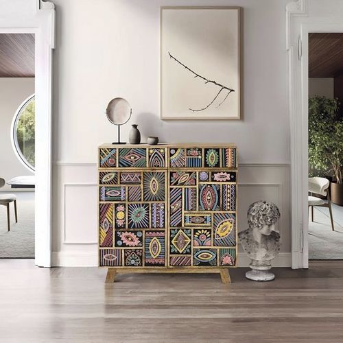 Modernes Sideboard - 1767 - Giner y Colomer - Akazie / Massivholz / handbemaltes Holz