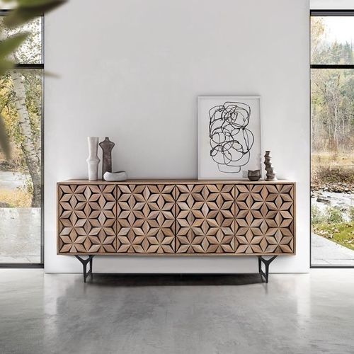 Modernes Sideboard - 1738 - Giner y Colomer - Metall / Holz / mit Schubladen