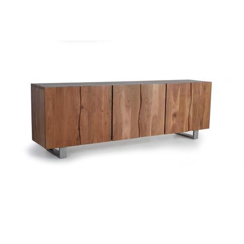Modernes Sideboard - 1438 - Giner y Colomer - Metall / Akazie / mit Regal
