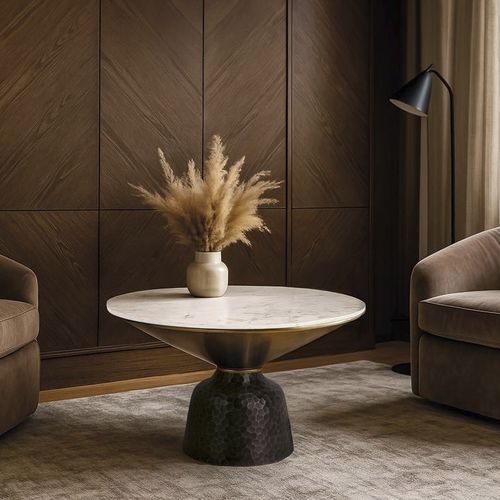 Moderner Couchtisch - 1434 - Giner y Colomer - Metall / Marmor / Gestell aus Metall