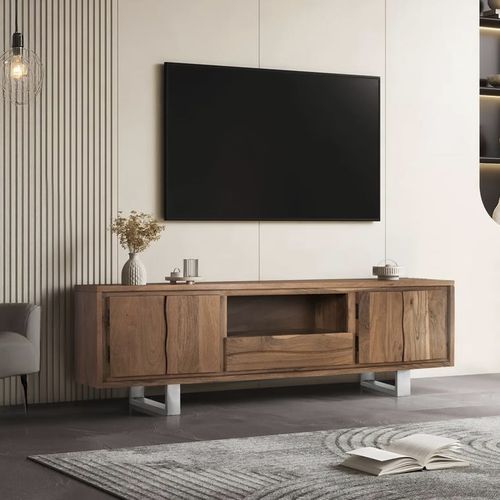 Modernes Fernsehmöbel - 1529 - Giner y Colomer - mit Schubladen / mit 4 Türen / Massivholz