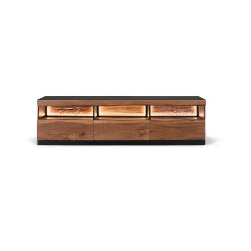 Modernes Fernsehmöbel - 1667 - Giner y Colomer - mit Schubladen / Holz / braun