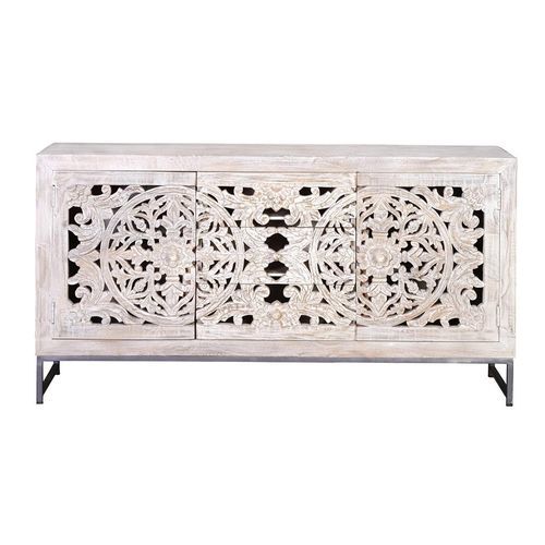 Modernes Sideboard - 6894 - Giner y Colomer - Metall / geschnitztes Holz / mit Schubladen