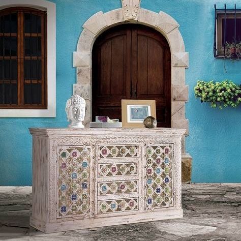 Klassisches Sideboard - 6577 - Giner y Colomer - Bronze / Massivholz / mit Schubladen