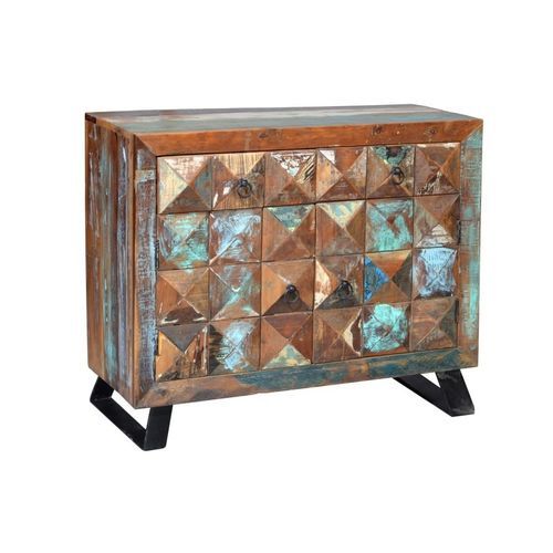 Klassisches Sideboard - 6242 - Giner y Colomer - Metall / aus recyceltem Holz / recycelt