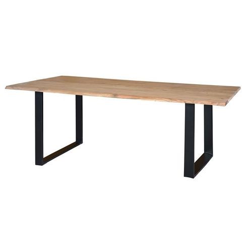 Moderner Esstisch - 6739 - Giner y Colomer - Eisen / Akazie / Gestell aus Eisen