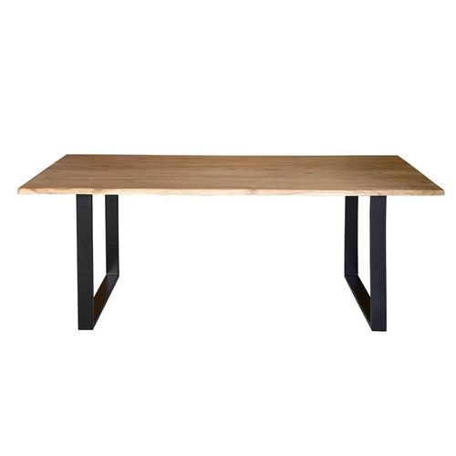 Rustikaler Esstisch - 6737 - Giner y Colomer - Eisen / Akazie / Massivholz