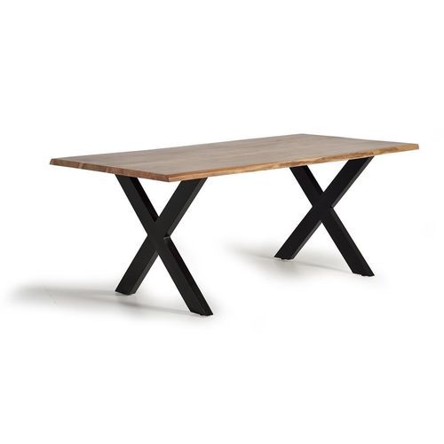 Moderner Esstisch - 6086 - Giner y Colomer - Metall / Akazie / Gestell aus Metall