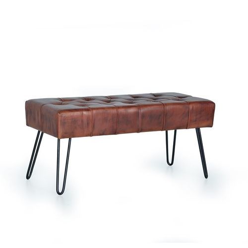 Moderne Polsterbank - 6136 - Giner y Colomer - Leder / Gestell aus Metall / Metall