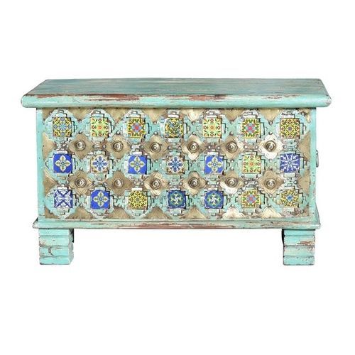 Moderne Truhe - 6533 - Giner y Colomer - Holz / Keramik / Bronze