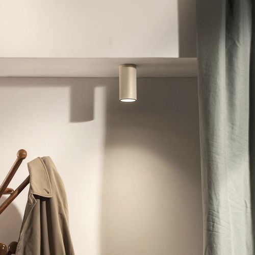 Moderne Deckenleuchte - CROMIA - Plato Design srls - rohrförmig / Beton / LED